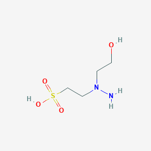 2-[1-(2-Hydroxyethyl)hydrazinyl]ethane-1-sulfonic acid