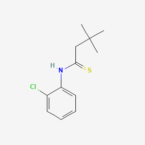 molecular formula C12H16ClNS B15451166 Butanethioamide, N-(2-chlorophenyl)-3,3-dimethyl- CAS No. 62635-54-5