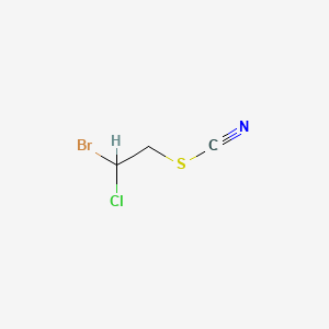 2-Bromo-2-chloroethyl thiocyanate