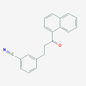 molecular formula C20H15NO B15451215 3-[3-(Naphthalen-1-yl)-3-oxopropyl]benzonitrile CAS No. 62584-71-8