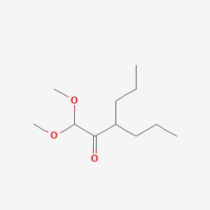 molecular formula C11H22O3 B15451217 1,1-Dimethoxy-3-propylhexan-2-one CAS No. 62752-92-5