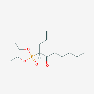 molecular formula C14H27O4P B15451264 Diethyl (5-oxodec-1-en-4-yl)phosphonate CAS No. 62269-24-3