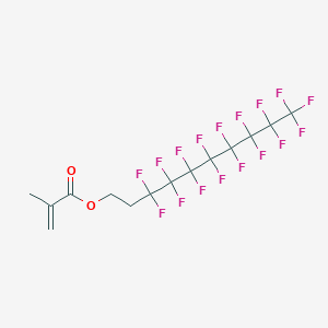 molecular formula C14H9F17O2 B154513 3,3,4,4,5,5,6,6,7,7,8,8,9,9,10,10,10-Heptadecafluorodecyl methacrylate CAS No. 1996-88-9