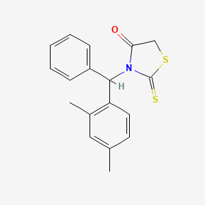 3-[(2,4-Dimethylphenyl)(phenyl)methyl]-2-sulfanylidene-1,3-thiazolidin-4-one