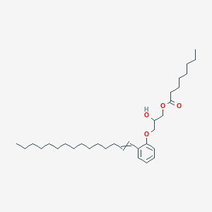 2-Hydroxy-3-[2-(pentadec-1-EN-1-YL)phenoxy]propyl octanoate