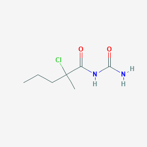 molecular formula C7H13ClN2O2 B15451358 N-Carbamoyl-2-chloro-2-methylpentanamide CAS No. 62721-30-6