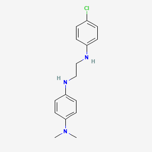 molecular formula C16H20ClN3 B15451365 N~4~-[2-(4-Chloroanilino)ethyl]-N~1~,N~1~-dimethylbenzene-1,4-diamine CAS No. 62553-94-0