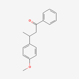 molecular formula C17H18O2 B15451368 3-(4-Methoxyphenyl)-1-phenylbutan-1-one CAS No. 62557-94-2