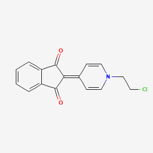 2-[1-(2-Chloroethyl)pyridin-4(1H)-ylidene]-1H-indene-1,3(2H)-dione