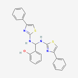 Phenol, 2-[bis[(4-phenyl-2-thiazolyl)amino]methyl]-