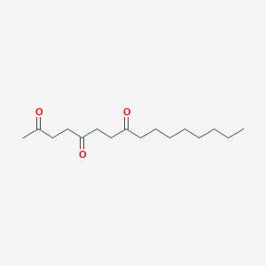 molecular formula C16H28O3 B15451426 Hexadecane-2,5,8-trione CAS No. 62619-74-3