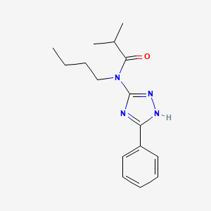 N-Butyl-2-methyl-N-(5-phenyl-1H-1,2,4-triazol-3-YL)propanamide