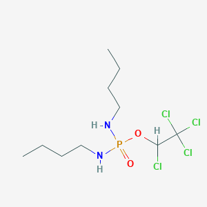 molecular formula C10H21Cl4N2O2P B15451458 1,2,2,2-Tetrachloroethyl N,N'-dibutylphosphorodiamidate CAS No. 62530-33-0