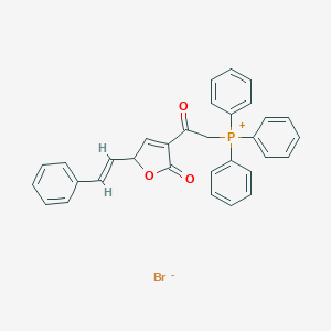 molecular formula C32H26BrO3P B154516 5-Styryl-2-furoylmethyltriphenyl phosphonium bromide CAS No. 134564-84-4