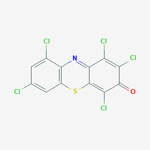 molecular formula C12H2Cl5NOS B15451602 3H-Phenothiazin-3-one, 1,2,4,7,9-pentachloro- CAS No. 62721-49-7