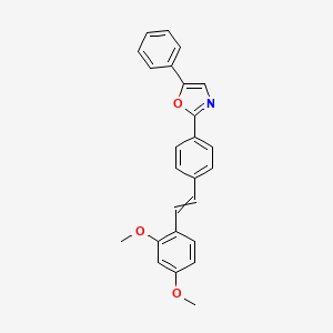 Oxazole, 2-[4-[2-(2,4-dimethoxyphenyl)ethenyl]phenyl]-5-phenyl-