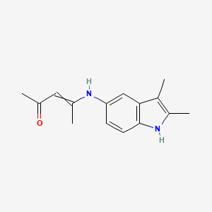 4-[(2,3-Dimethyl-1H-indol-5-yl)amino]pent-3-en-2-one