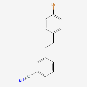 molecular formula C15H12BrN B15451627 3-[2-(4-Bromophenyl)ethyl]benzonitrile CAS No. 62584-69-4