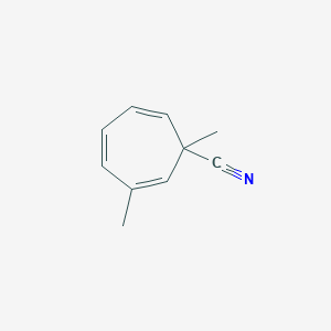 molecular formula C10H11N B15451633 1,3-Dimethylcyclohepta-2,4,6-triene-1-carbonitrile CAS No. 62412-47-9