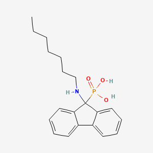 [9-(Heptylamino)-9H-fluoren-9-yl]phosphonic acid