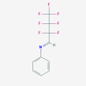 molecular formula C10H6F7N B15451697 (1E)-2,2,3,3,4,4,4-Heptafluoro-N-phenylbutan-1-imine CAS No. 62765-24-6