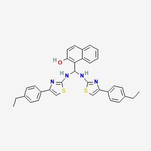 2-Naphthalenol, 1-[bis[[4-(4-ethylphenyl)-2-thiazolyl]amino]methyl]-