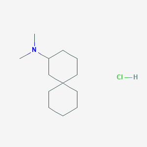 N,N-dimethylspiro[5.5]undecan-4-amine;hydrochloride