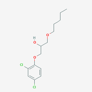 molecular formula C14H20Cl2O3 B15451800 1-(2,4-Dichlorophenoxy)-3-(pentyloxy)propan-2-OL CAS No. 62581-90-2