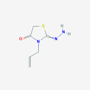 molecular formula C6H9N3OS B15451815 2-Hydrazinylidene-3-(prop-2-en-1-yl)-1,3-thiazolidin-4-one CAS No. 62807-87-8