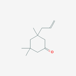 molecular formula C12H20O B15451819 3,3,5-Trimethyl-5-prop-2-enylcyclohexan-1-one CAS No. 62394-27-8