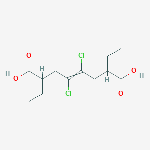 4,5-Dichloro-2,7-dipropyloct-4-enedioic acid