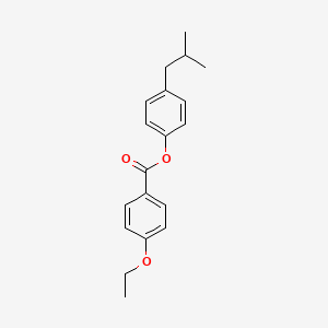 molecular formula C19H22O3 B15451841 4-(2-Methylpropyl)phenyl 4-ethoxybenzoate CAS No. 62751-36-4