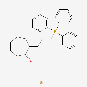 molecular formula C28H32BrOP B15451857 [3-(2-Oxocycloheptyl)propyl](triphenyl)phosphanium bromide CAS No. 62547-96-0