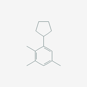 molecular formula C14H20 B15451870 1-Cyclopentyl-2,3,5-trimethylbenzene CAS No. 62379-94-6