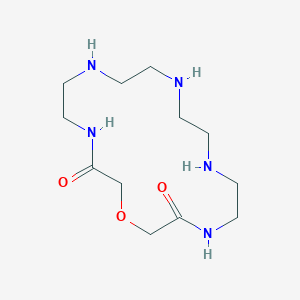 molecular formula C12H25N5O3 B15451890 1-Oxa-4,7,10,13,16-pentaazacyclooctadecane-3,17-dione CAS No. 62283-86-7