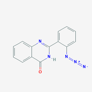 molecular formula C14H9N5O B15451922 2-(2-Azidophenyl)quinazolin-4(1H)-one CAS No. 62786-12-3