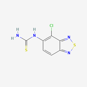 molecular formula C7H5ClN4S2 B15451967 N-(4-Chloro-2,1,3-benzothiadiazol-5-yl)thiourea CAS No. 62781-88-8