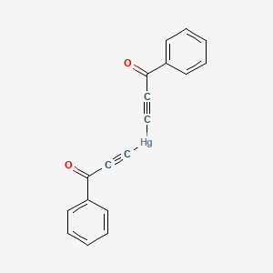 molecular formula C18H10HgO2 B15451970 Bis(3-oxo-3-phenylprop-1-yn-1-yl)mercury CAS No. 62374-51-0