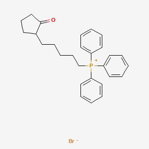 molecular formula C28H32BrOP B15451974 [5-(2-Oxocyclopentyl)pentyl](triphenyl)phosphanium bromide CAS No. 62547-93-7