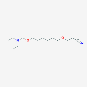 3-({6-[(Diethylamino)methoxy]hexyl}oxy)propanenitrile