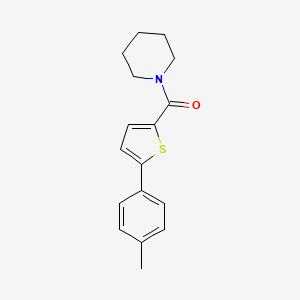 molecular formula C17H19NOS B15451980 [5-(4-Methylphenyl)thiophen-2-yl](piperidin-1-yl)methanone CAS No. 62404-22-2