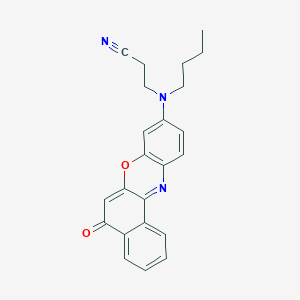 3-[Butyl(5-oxo-5H-benzo[a]phenoxazin-9-yl)amino]propanenitrile