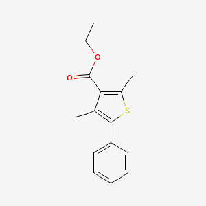 molecular formula C15H16O2S B15451990 Ethyl 2,4-dimethyl-5-phenylthiophene-3-carboxylate CAS No. 62664-46-4