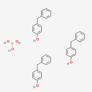 molecular formula C39H39O6P B15451996 Phosphorous acid--4-benzylphenol (1/3) CAS No. 62577-76-8