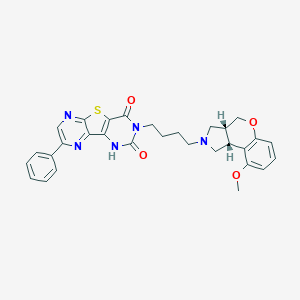 molecular formula C₃₀H₂₉N₅O₄S B154520 菲杜克星 CAS No. 208993-54-8