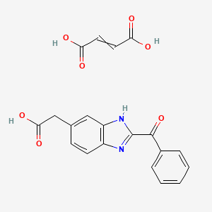 2-(2-benzoyl-3H-benzimidazol-5-yl)acetic acid;but-2-enedioic acid