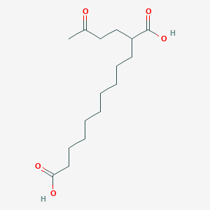 2-(3-Oxobutyl)dodecanedioic acid