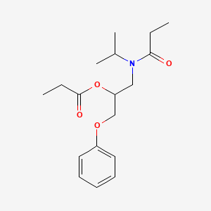 molecular formula C18H27NO4 B15452035 1-Phenoxy-3-[propanoyl(propan-2-yl)amino]propan-2-yl propanoate CAS No. 62372-05-8