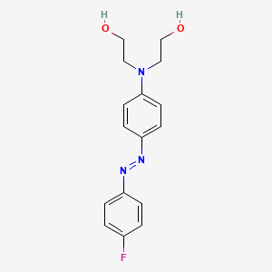 molecular formula C16H18FN3O2 B15452080 2,2'-({4-[(E)-(4-Fluorophenyl)diazenyl]phenyl}azanediyl)di(ethan-1-ol) CAS No. 62293-29-2