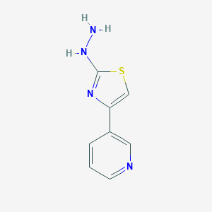 B154521 (4-Pyridin-3-yl-1,3-thiazol-2-yl)hydrazine CAS No. 139420-57-8